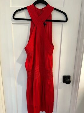 WHBM Red Halter Dress